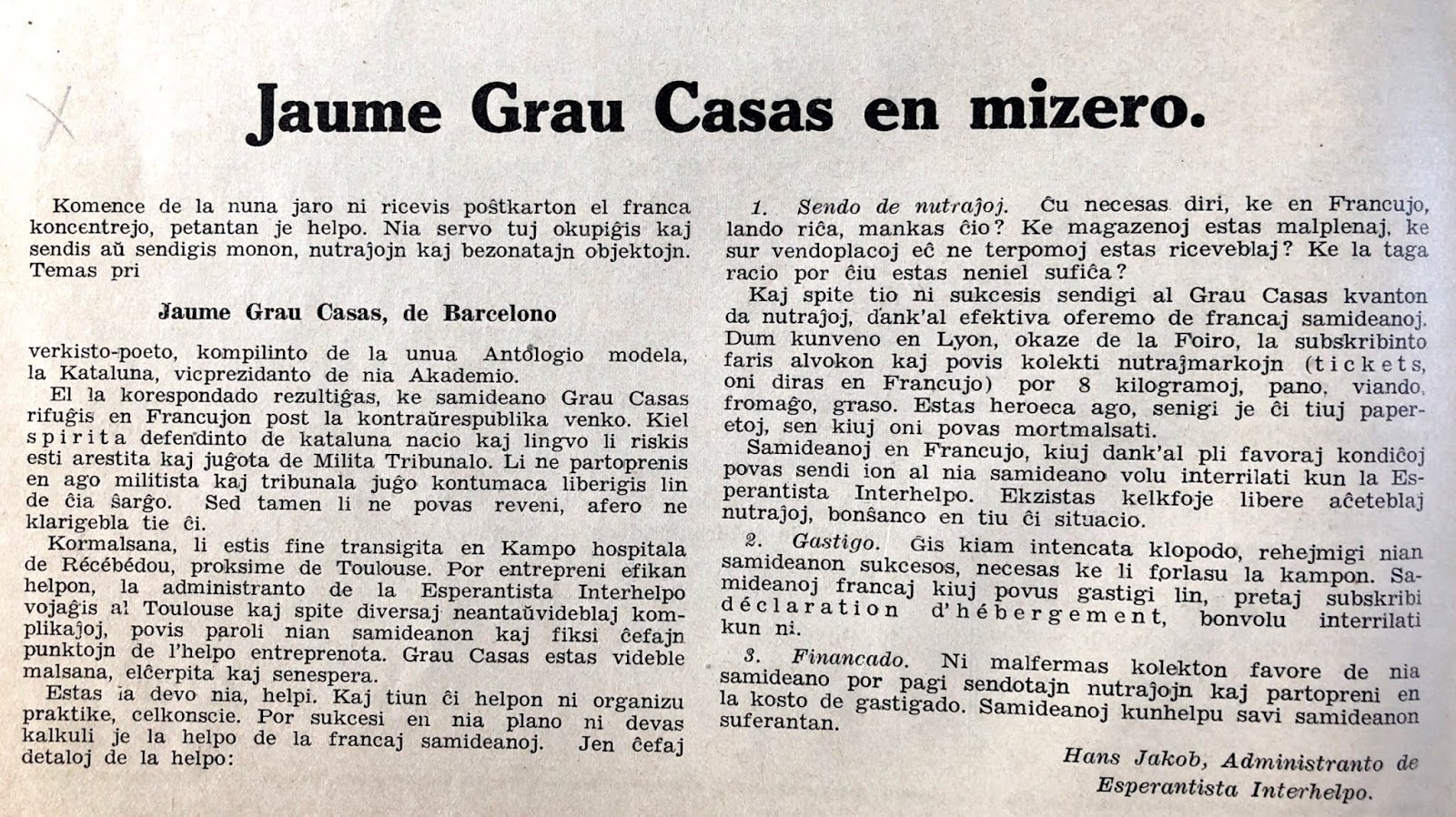 <em>Esperanto</em>, n-ro 490 (julio-septembro 1941), 30
