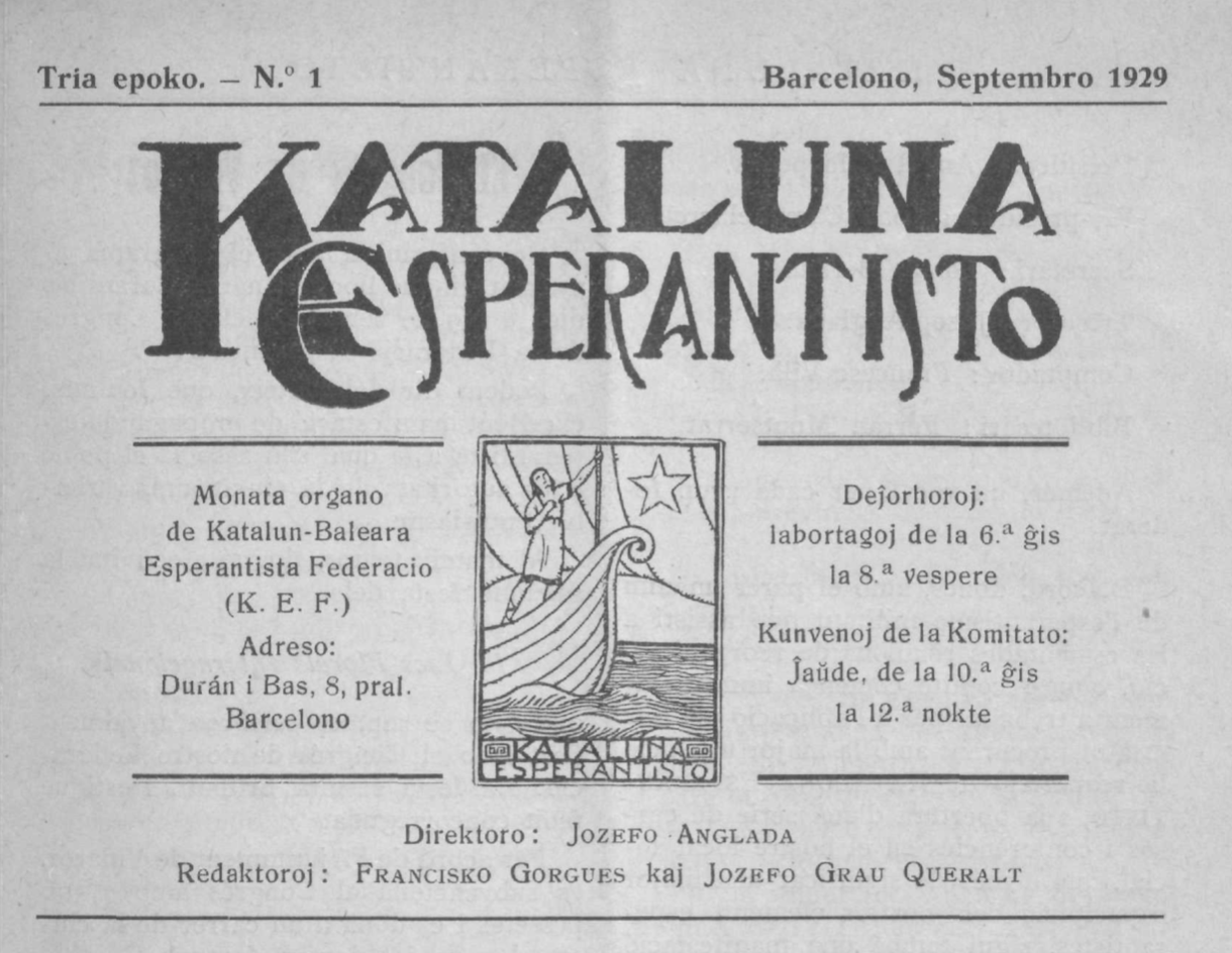 Unua numero de la «nova» <em>Kataluna Esperantisto</em>