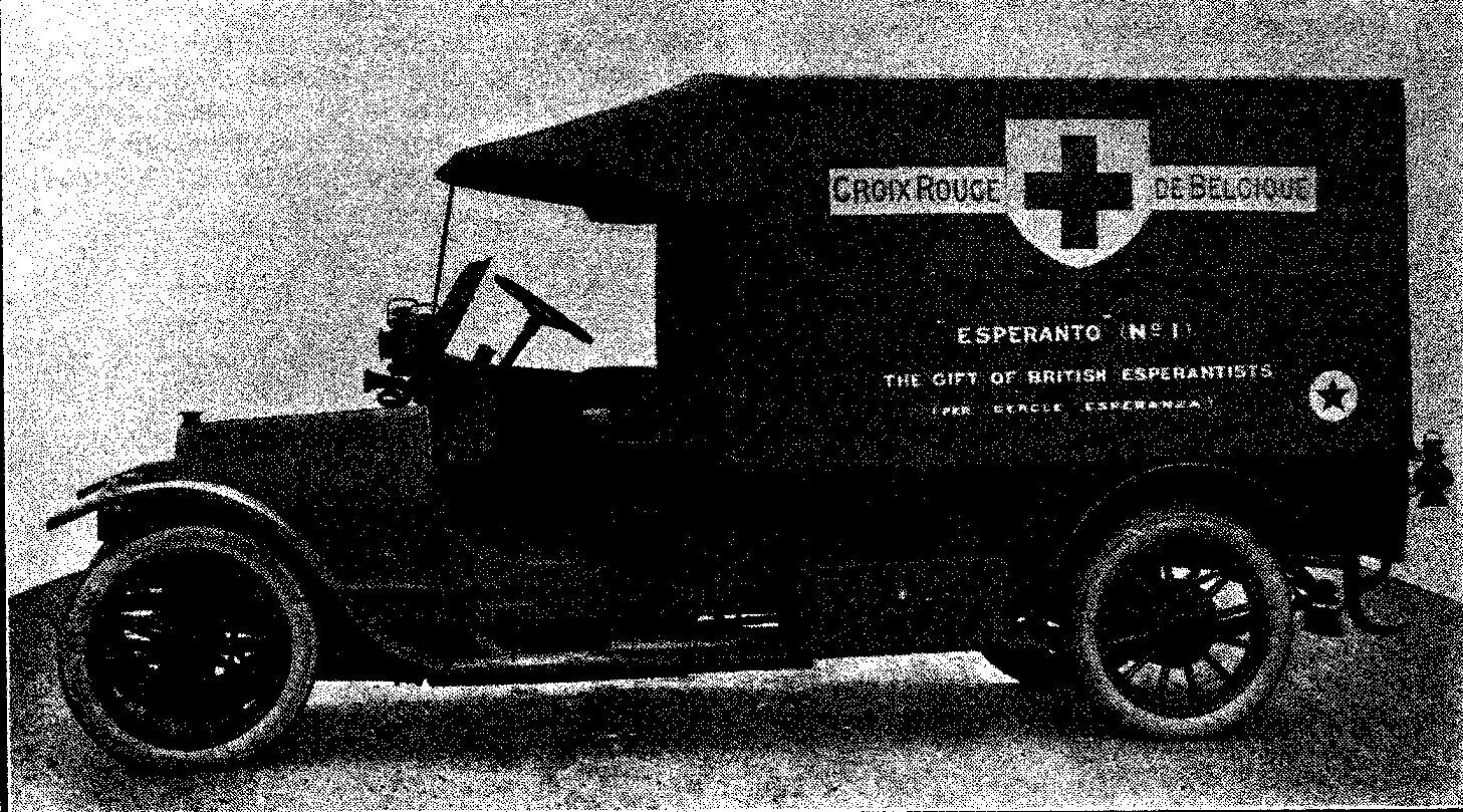 Ambulanco «Esperanto Nº1» donaco de britaj esperantistoj
