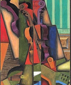 Juan Gris: <em>Violono kaj gitaro</em> (1913)